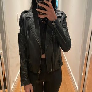 Joie Moto Style Leather Jacket, Size XS
